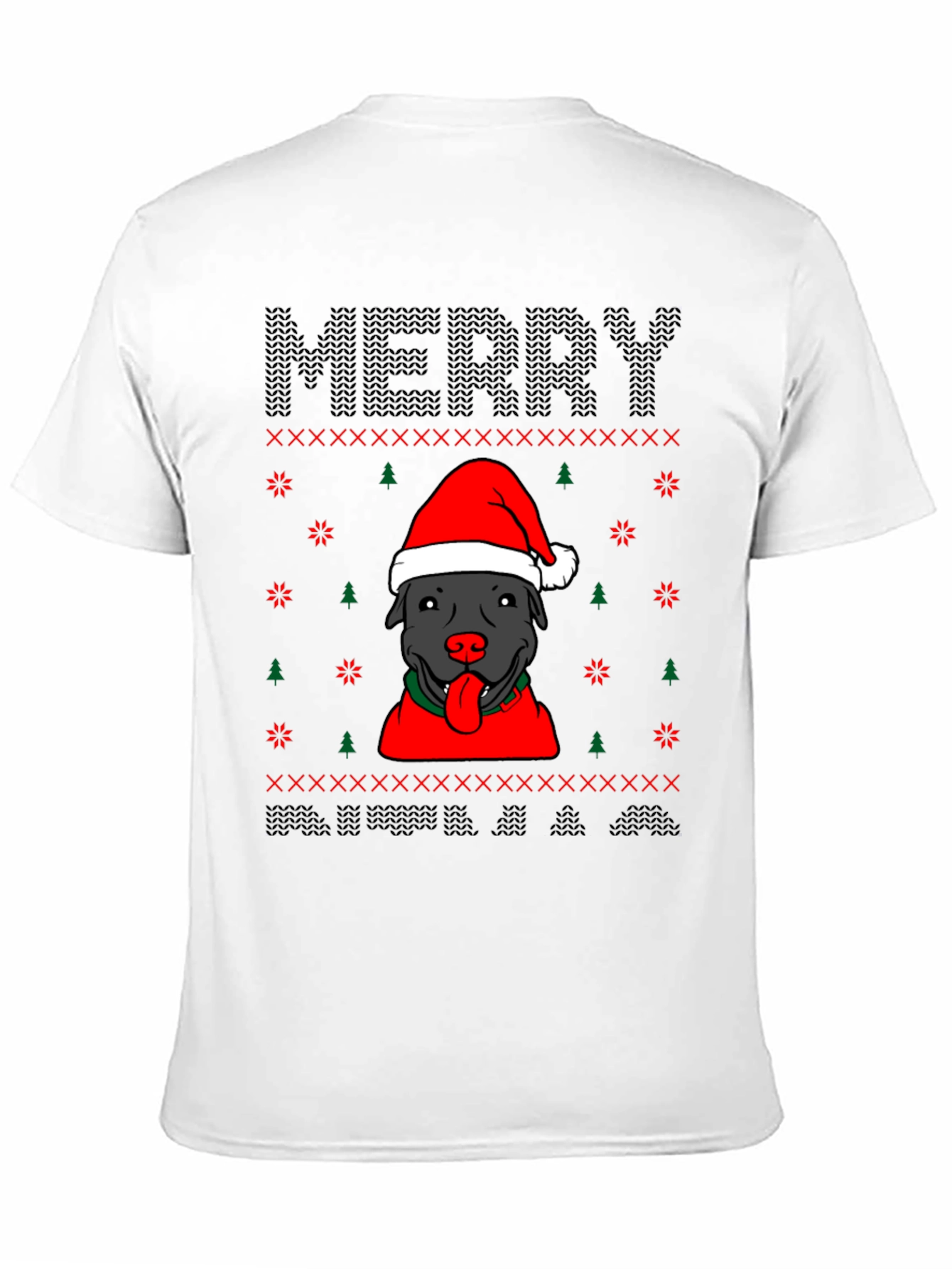 Merry Pitbull Christmas T-Shirt