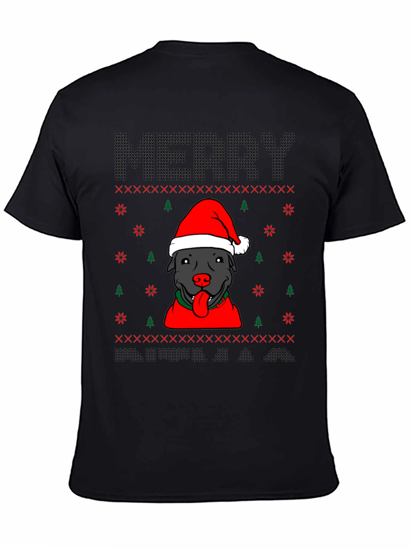 Merry Pitbull Christmas T-Shirt
