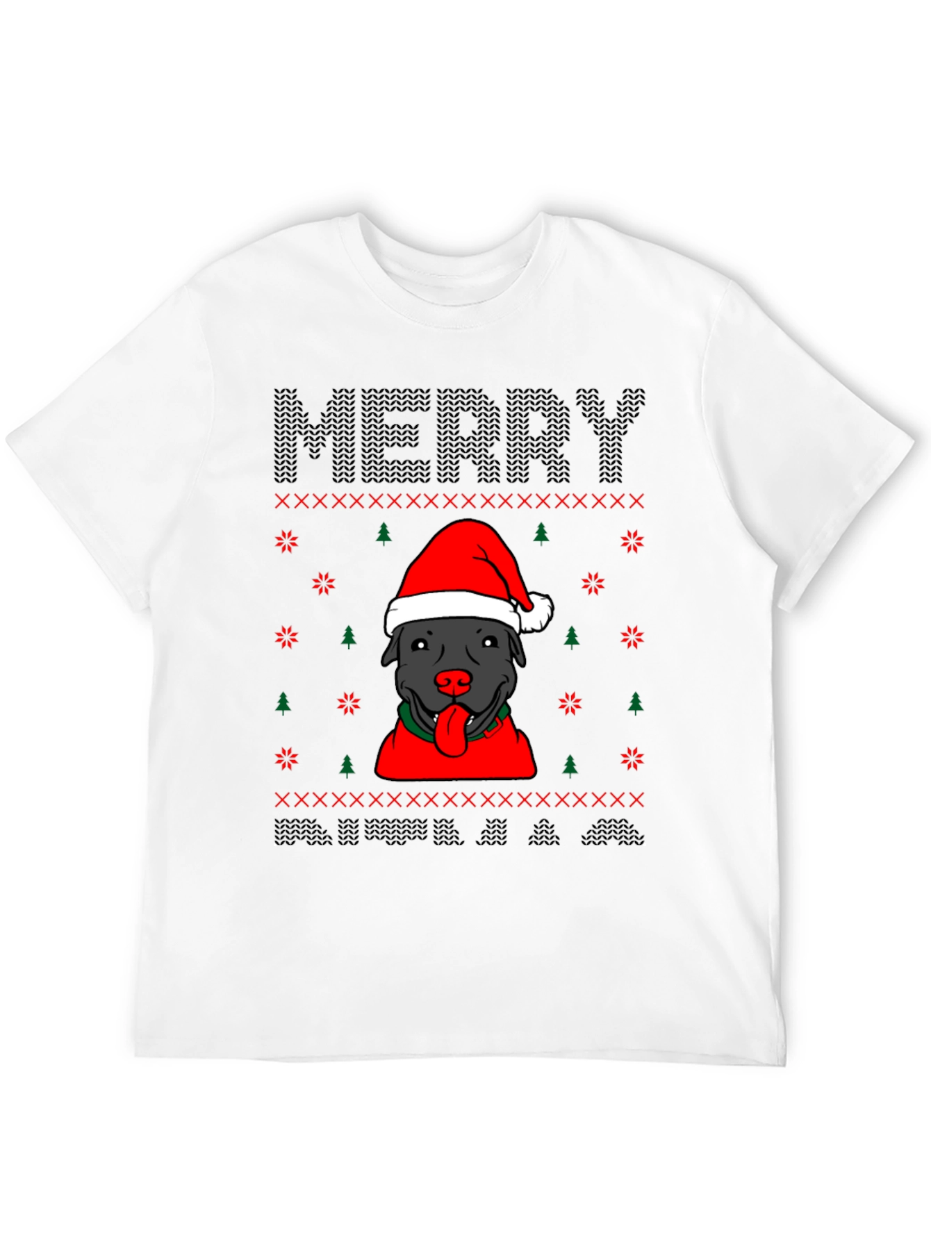 Merry Pitbull Christmas T-Shirt