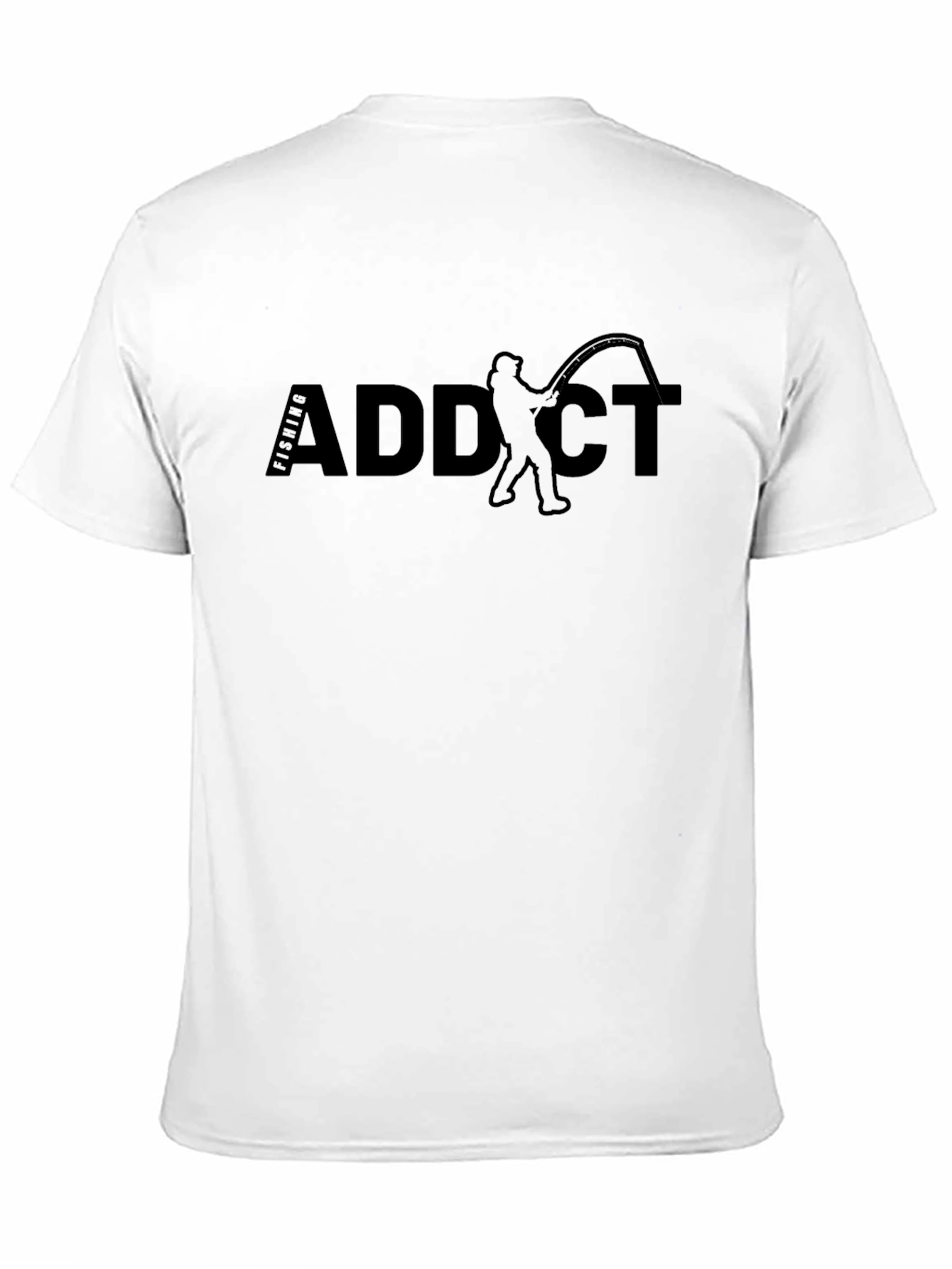 Fishing Addict Graphic Tee - Black T-Shirt
