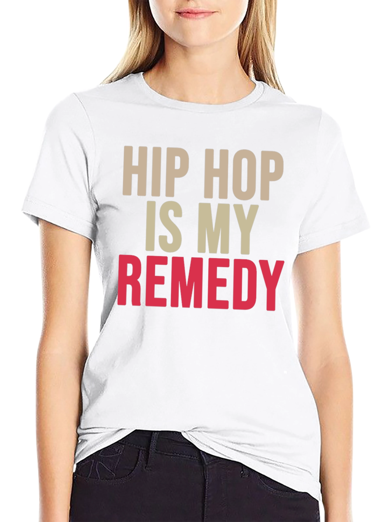 Hip Hop Is My Remedy Black T-Shirt