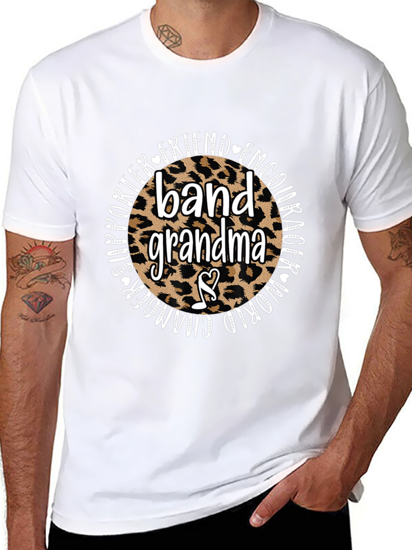 Band Grandma Leopard Print T-Shirt