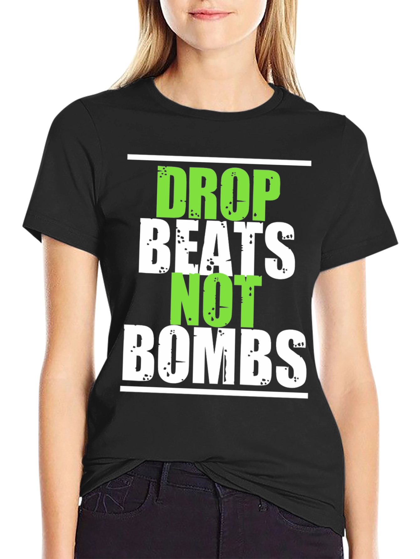 Drop Beats Not Bombs Graphic T-Shirt