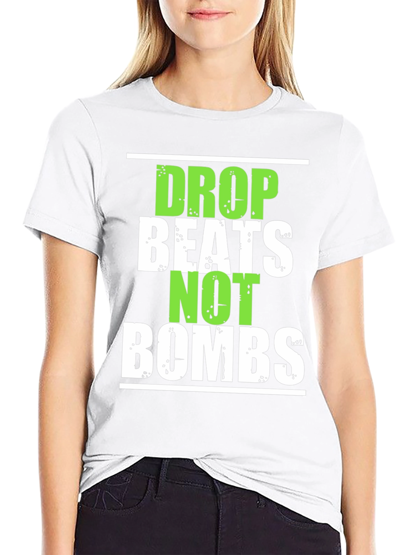 Drop Beats Not Bombs Graphic T-Shirt