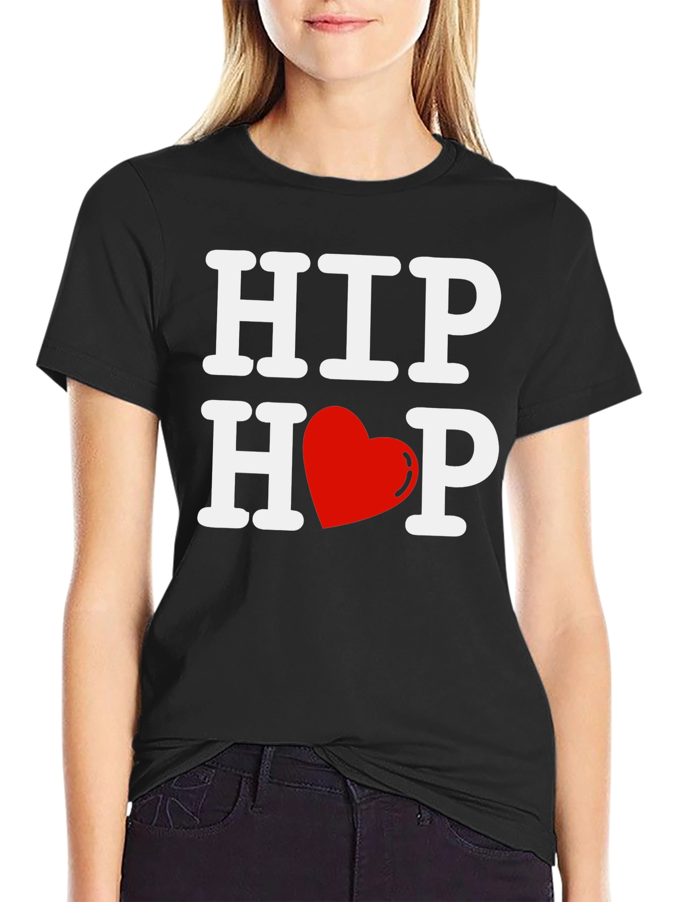 Hip Hop Heart T-Shirt - Graphic Print