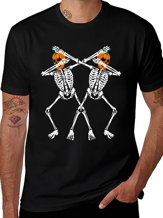Spooky Season Skeleton Pumpkin T-Shirt