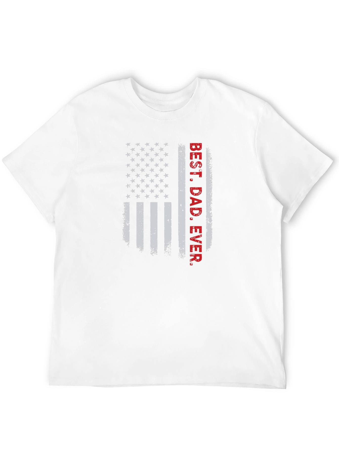 Best Dad Ever American Flag Graphic T-Shirt