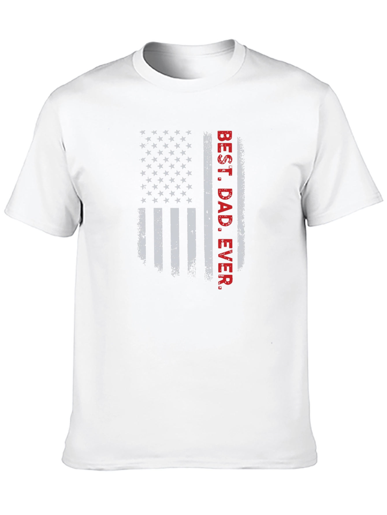 Best Dad Ever American Flag Graphic T-Shirt