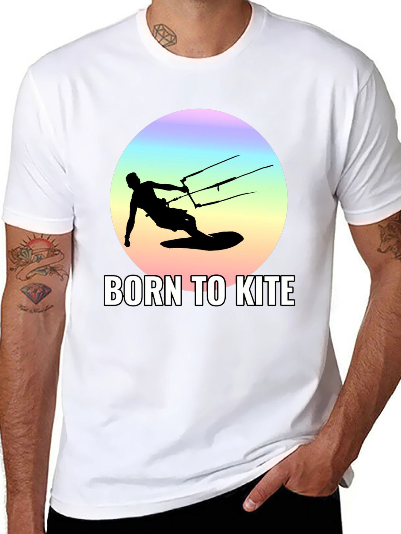 Born to Kite Black T-Shirt - Kitesurfing Apparel