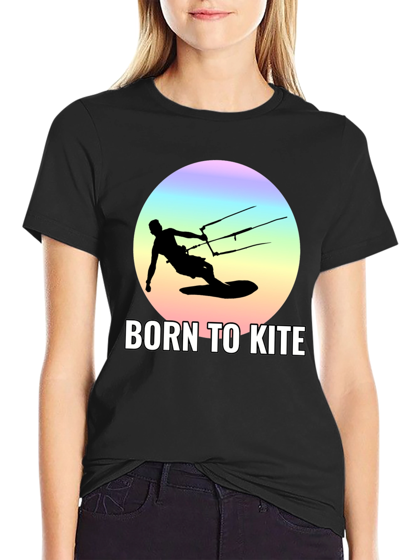 Born to Kite Black T-Shirt - Kitesurfing Apparel
