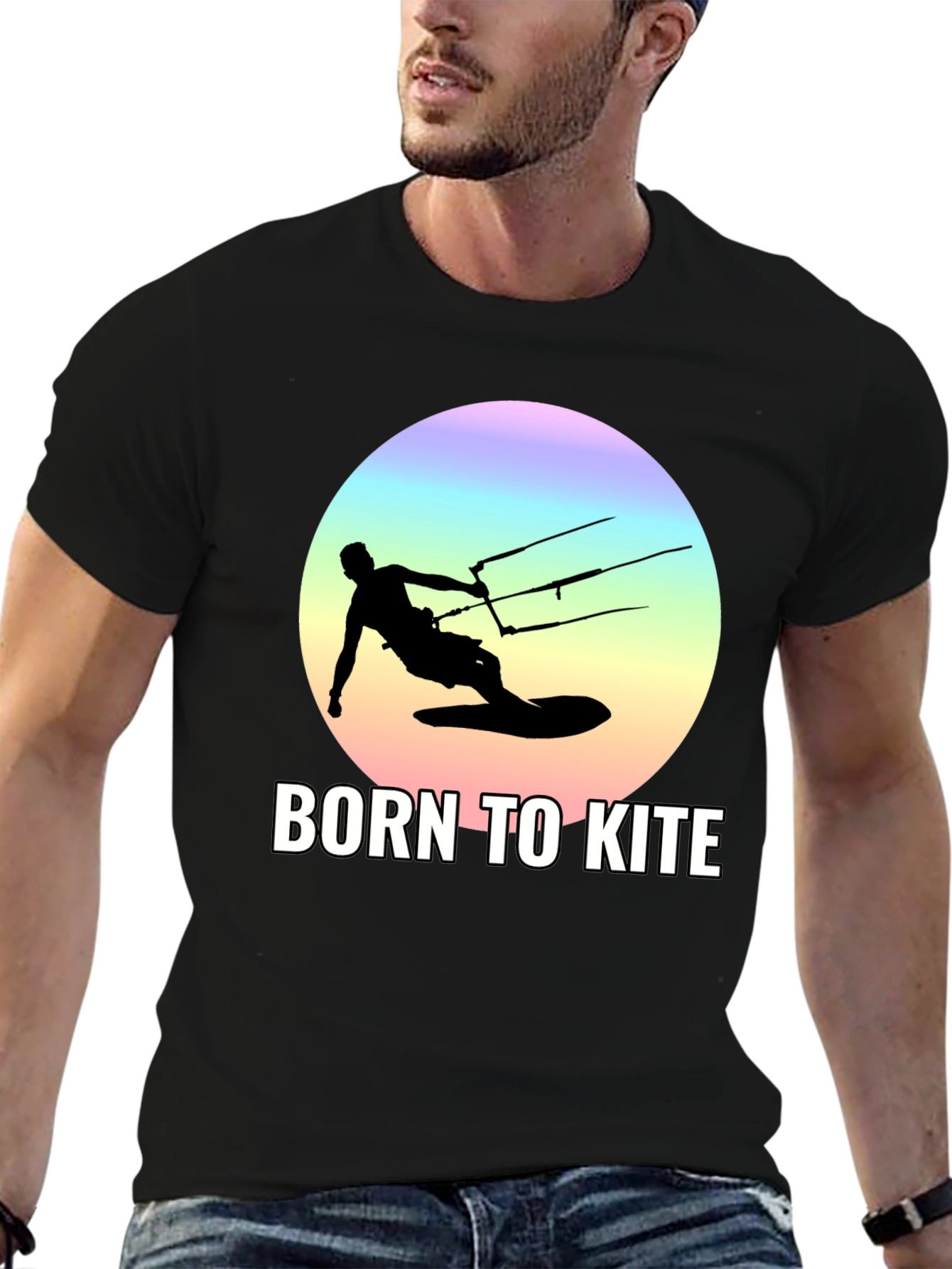 Born to Kite Black T-Shirt - Kitesurfing Apparel