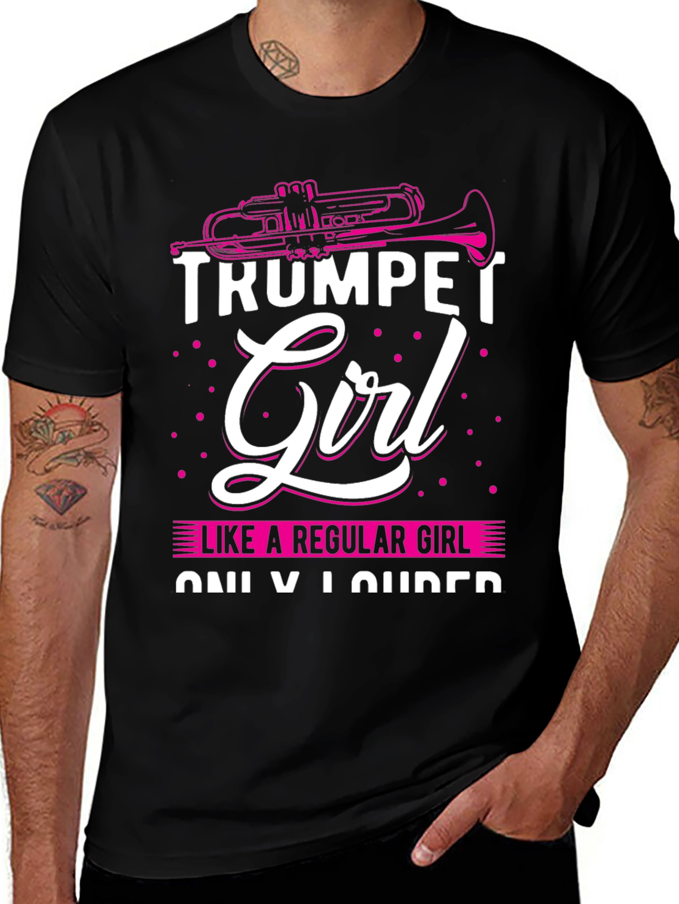 Trumpet Girl T-Shirt - Musicians Statement Tee
