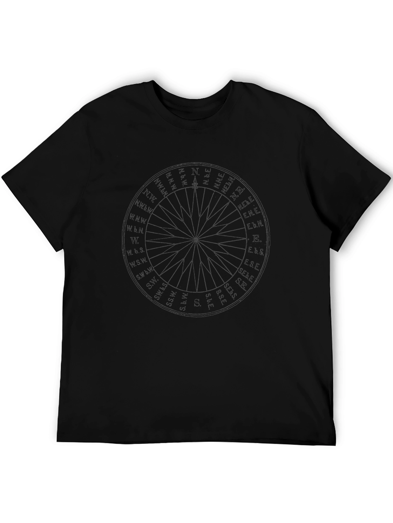 Mens Basic Black Crew Neck T-Shirt