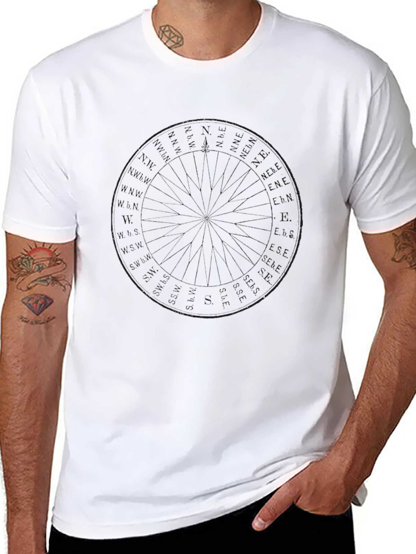 Mens Basic Black Crew Neck T-Shirt