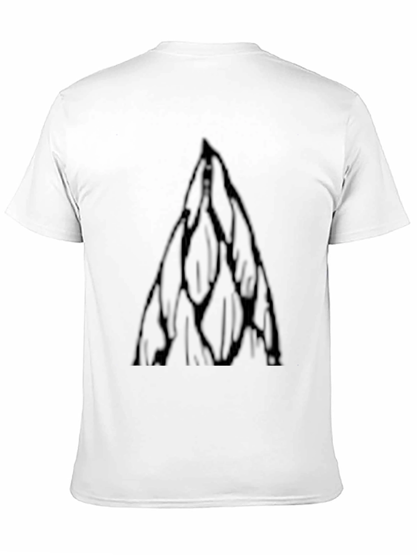 Geometric Peak Black T-Shirt