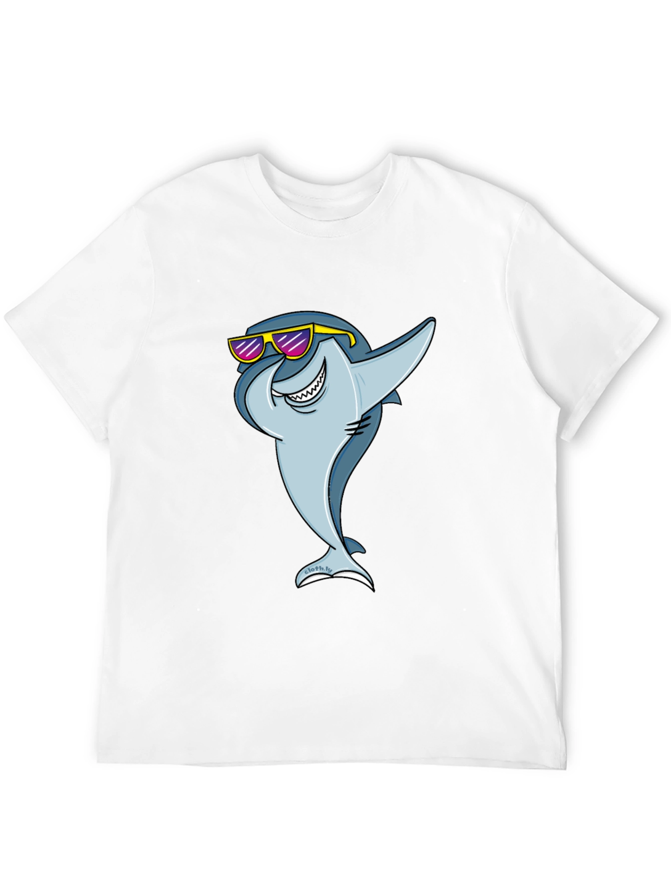 Cool Shark Graphic Tee - Black Cotton T-Shirt