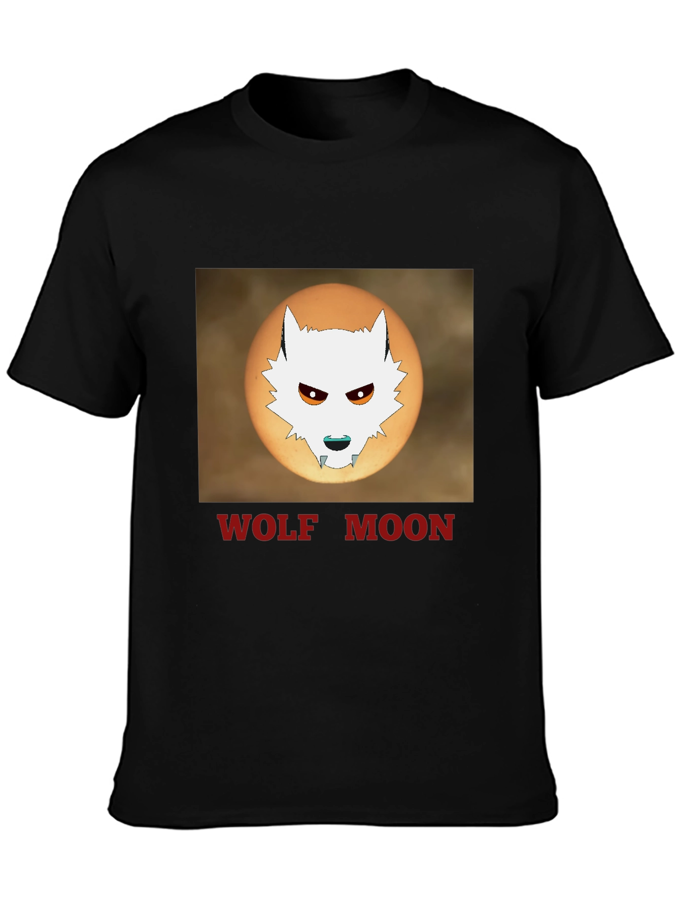 Wolf Moon Graphic T-Shirt - Black
