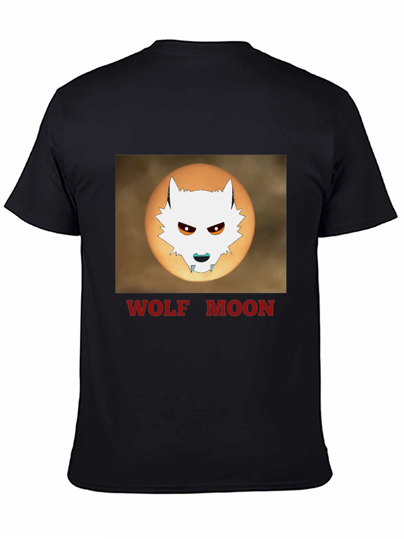 Wolf Moon Graphic T-Shirt - Black