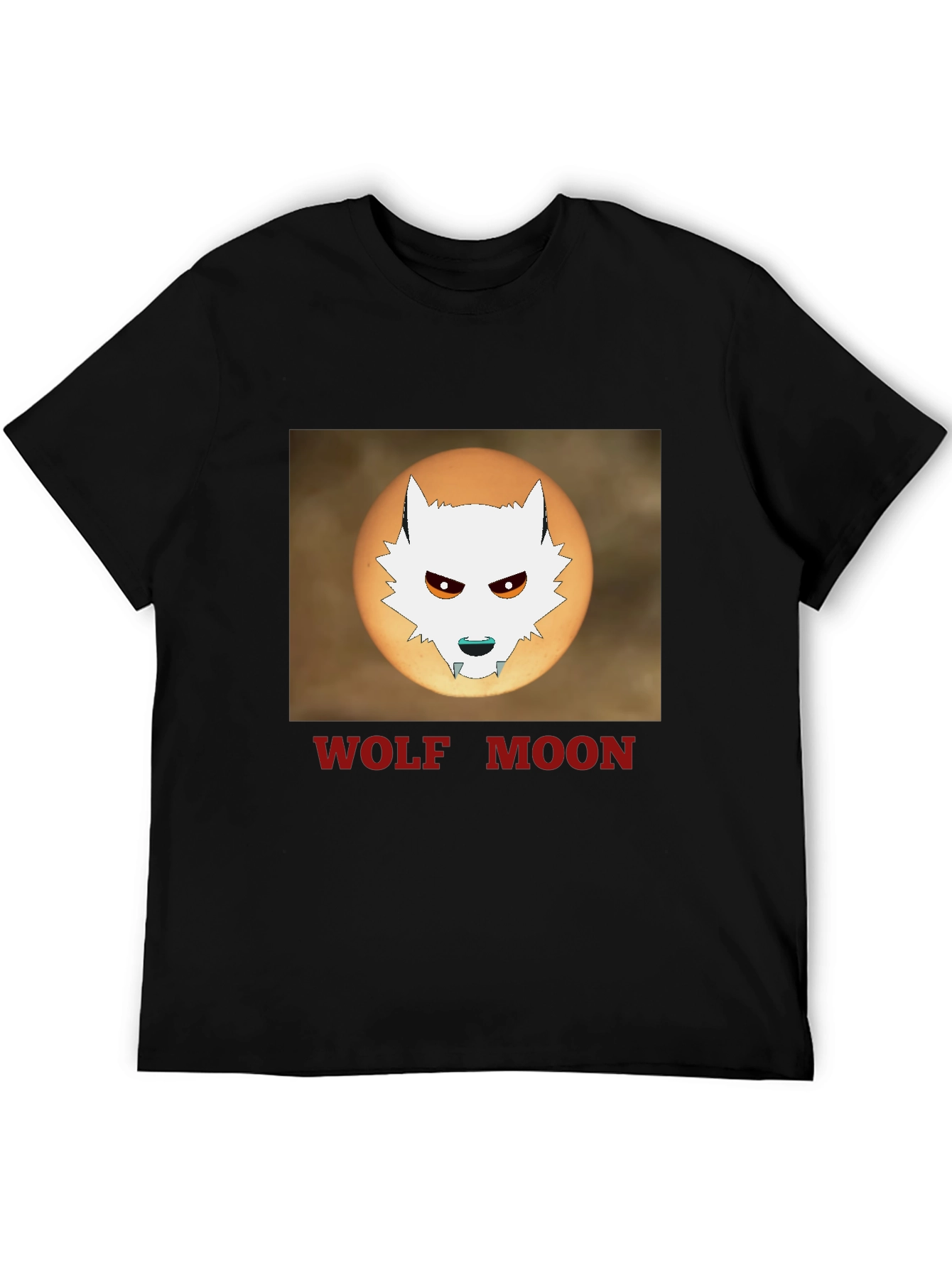 Wolf Moon Graphic T-Shirt - Black