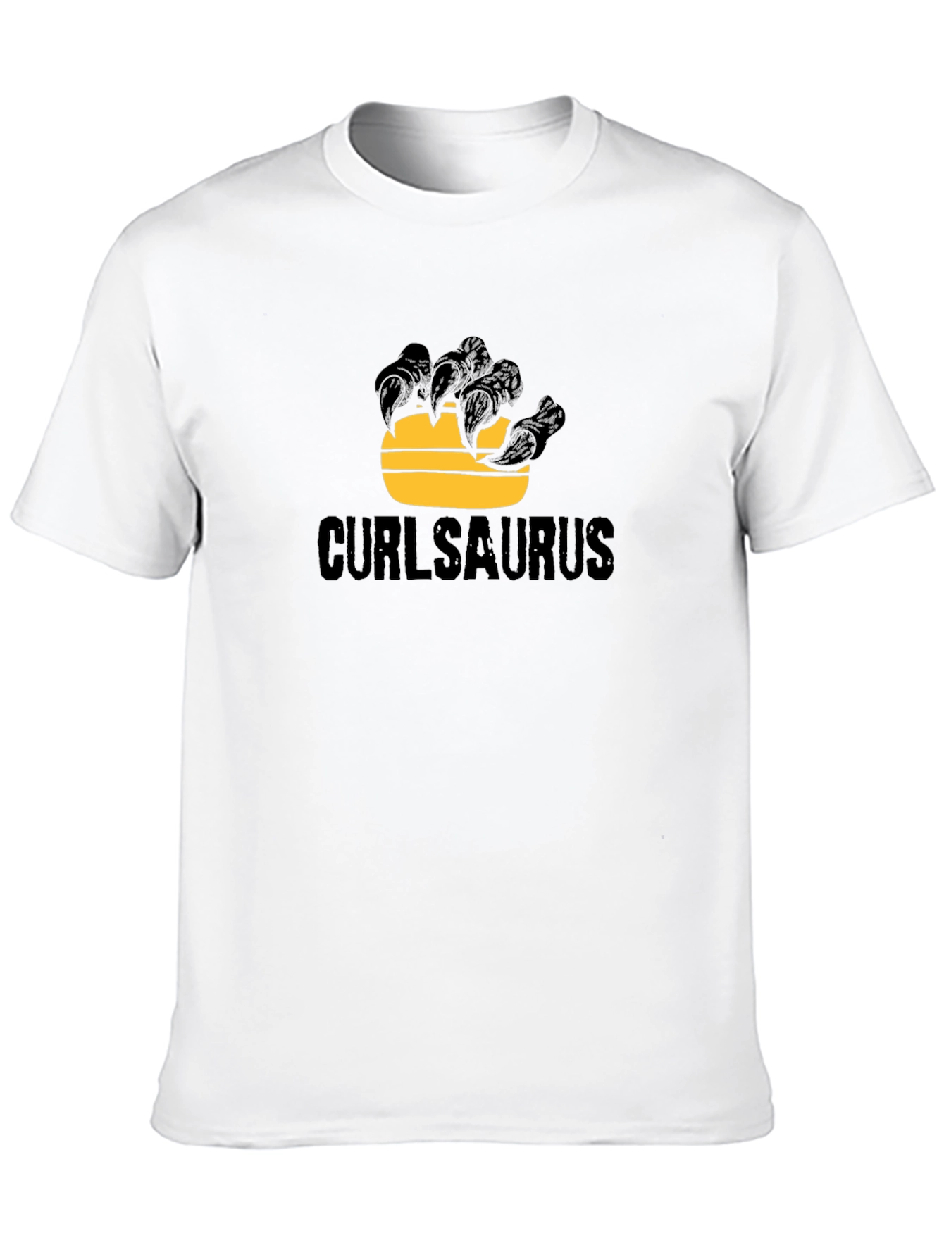 Curlsaurus Black Graphic Tee