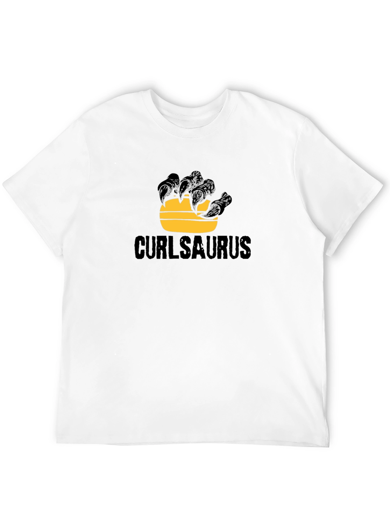 Curlsaurus Black Graphic Tee