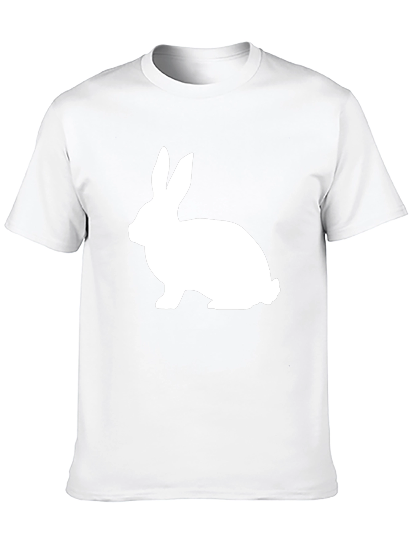 Rabbit Graphic Tee - Classic Black Cotton T-Shirt