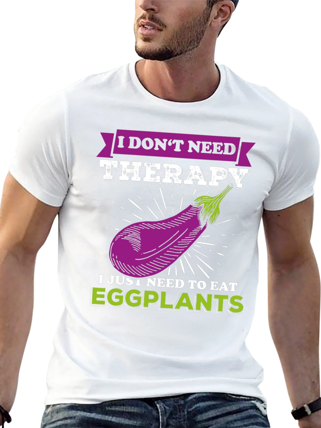 I Dont Need Therapy Eggplant T-Shirt
