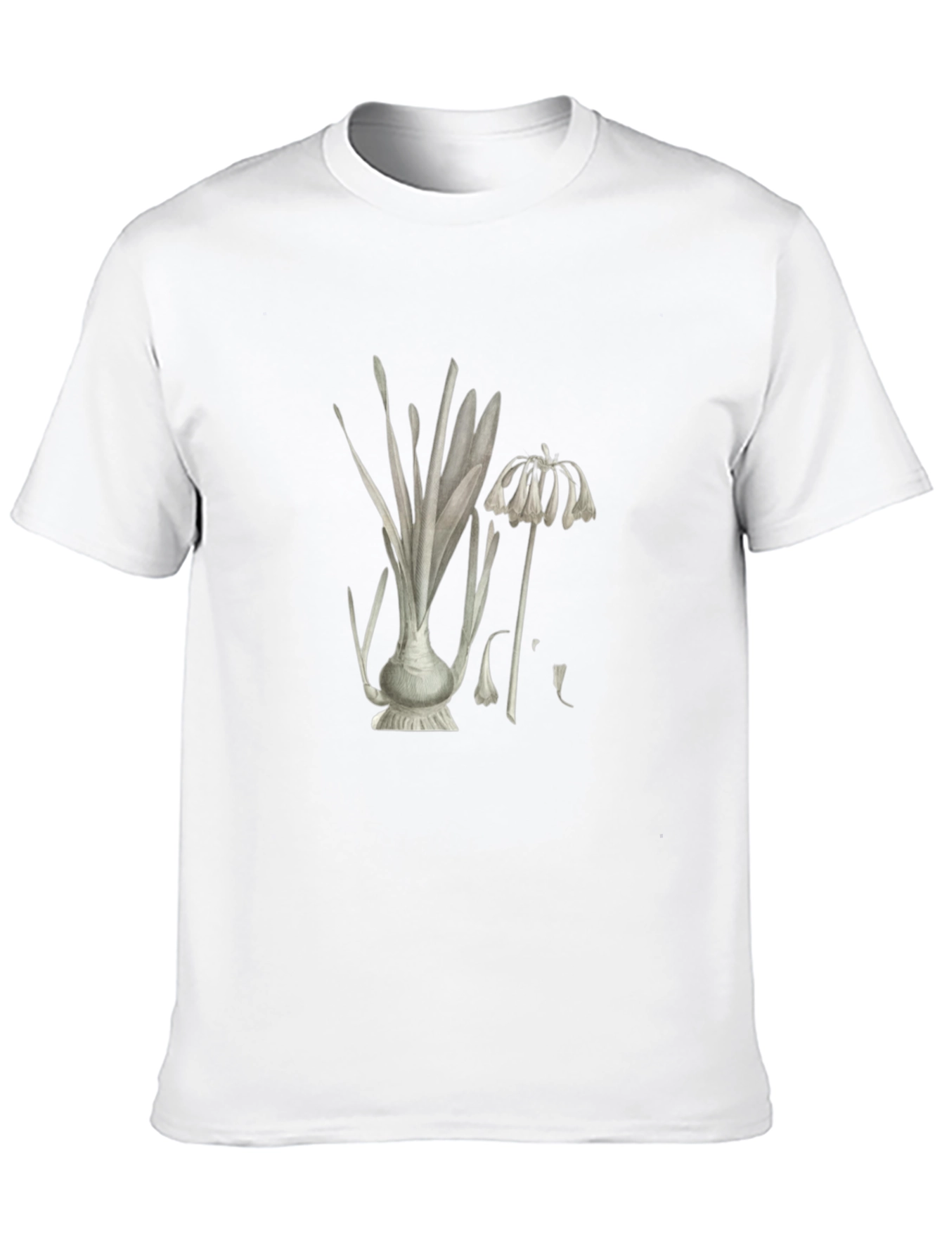 Botanical Print Black T-Shirt