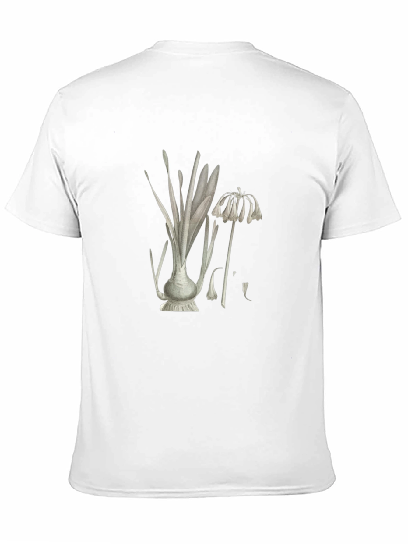 Botanical Print Black T-Shirt