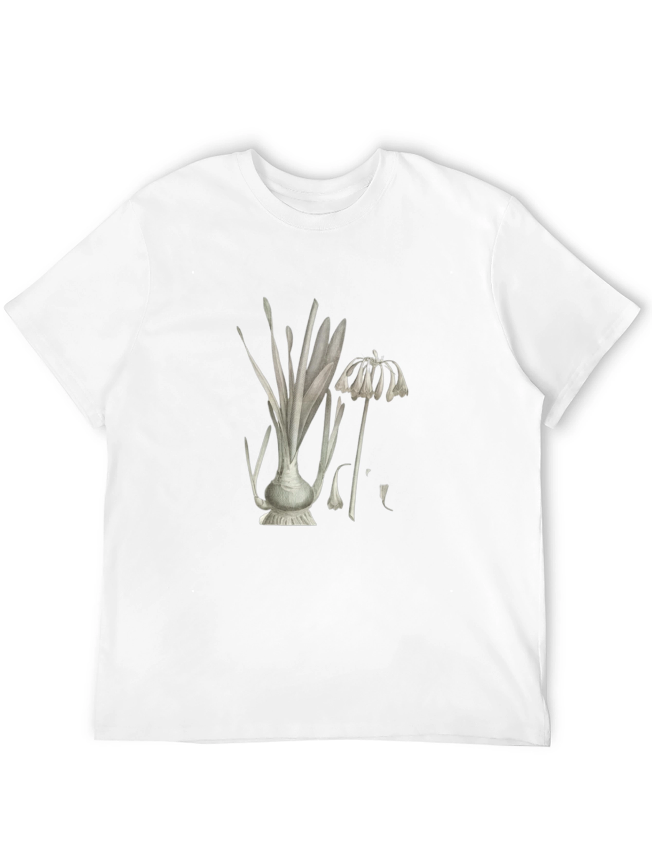 Botanical Print Black T-Shirt