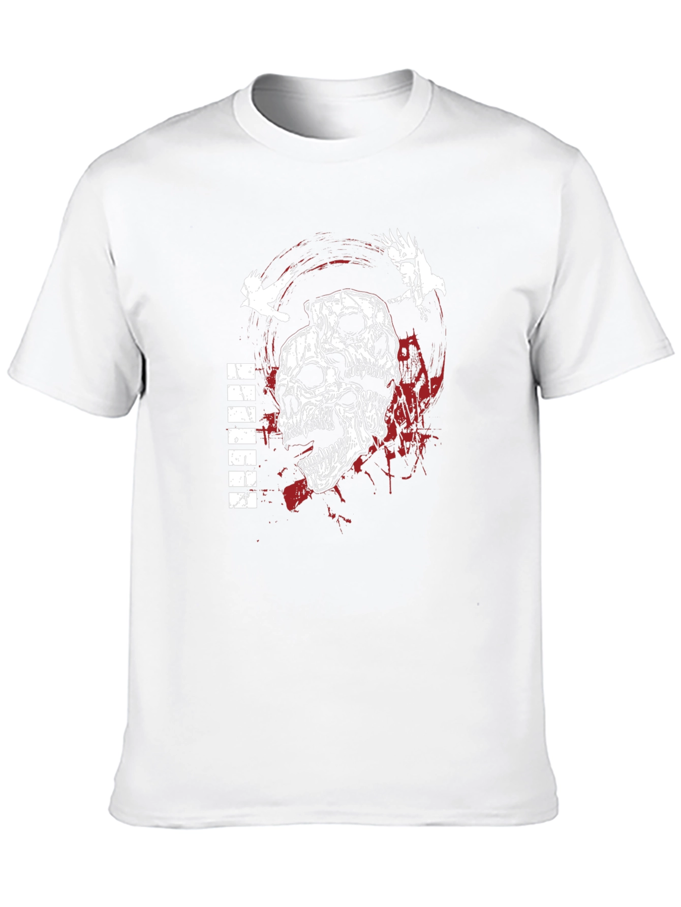 Skull & Raven Graphic Tee - Dark Aesthetic T-Shirt