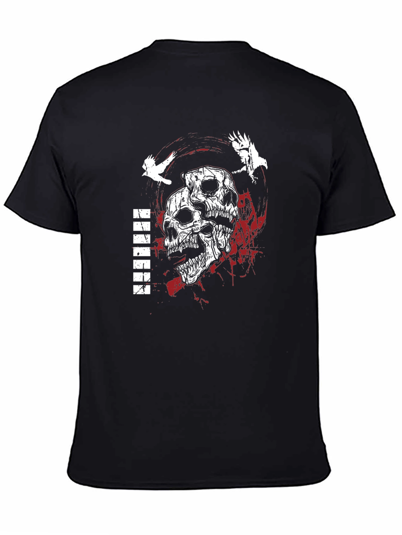 Skull & Raven Graphic Tee - Dark Aesthetic T-Shirt