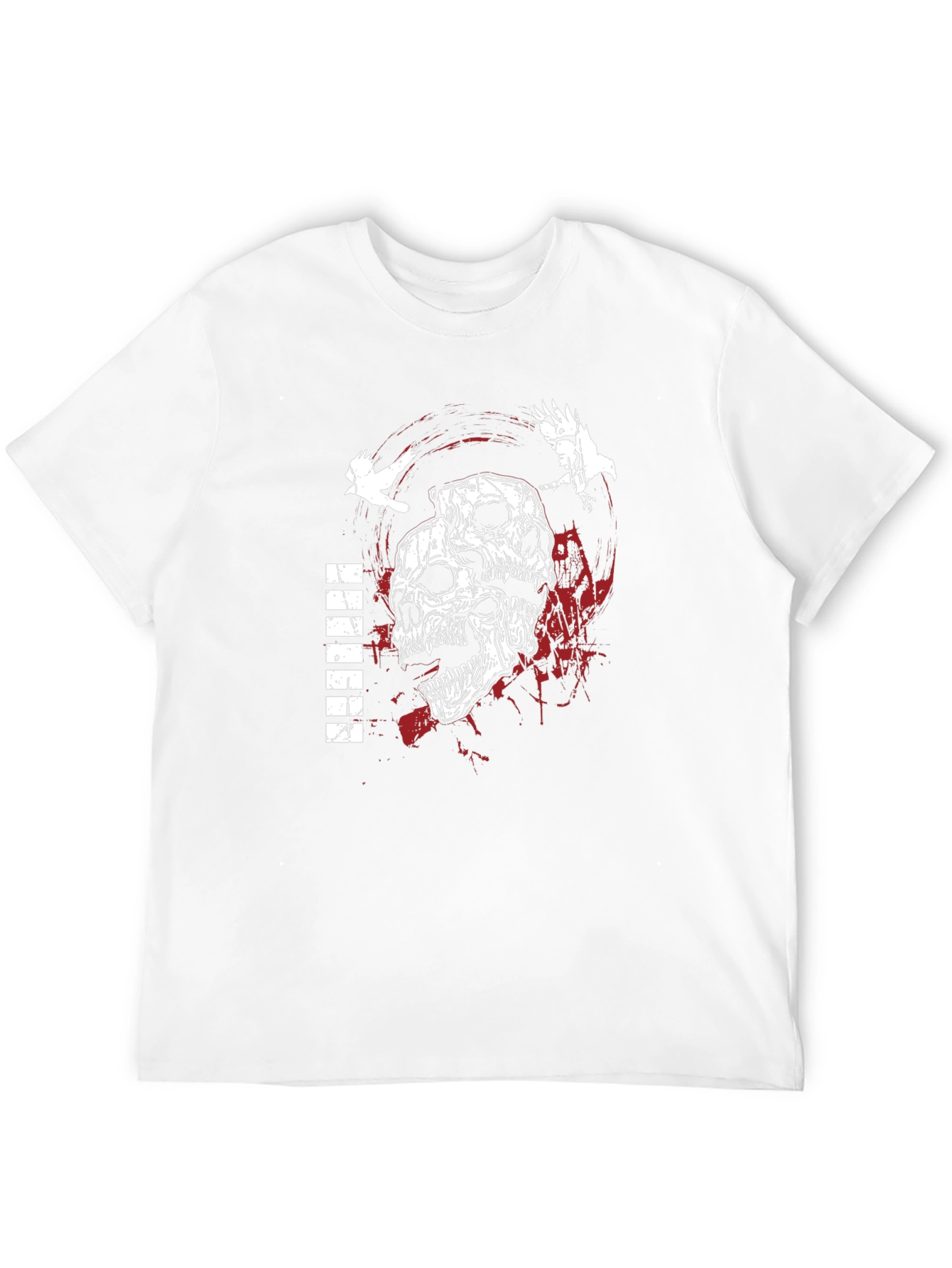 Skull & Raven Graphic Tee - Dark Aesthetic T-Shirt