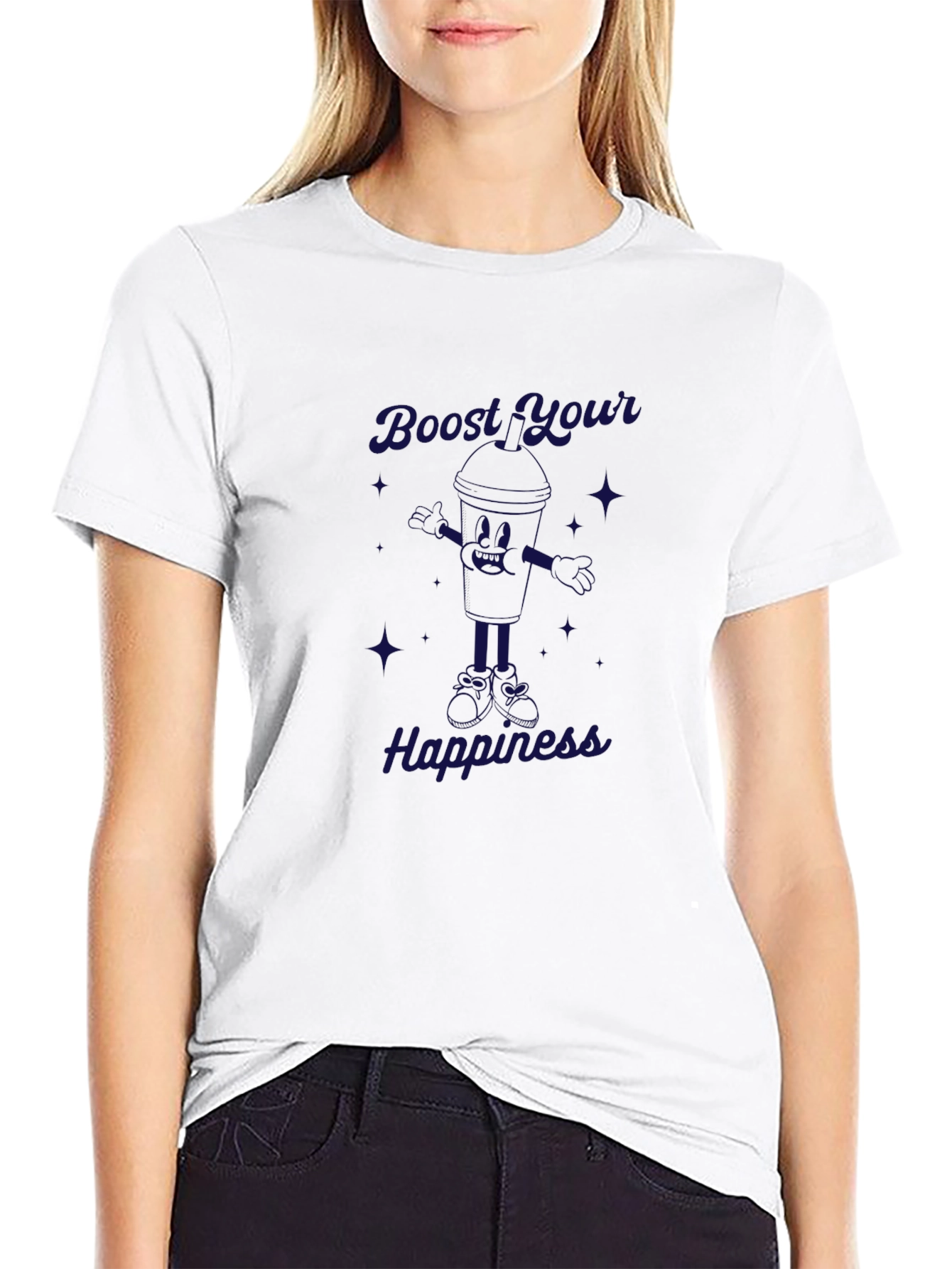 Boost Your Happiness Graphic T-Shirt