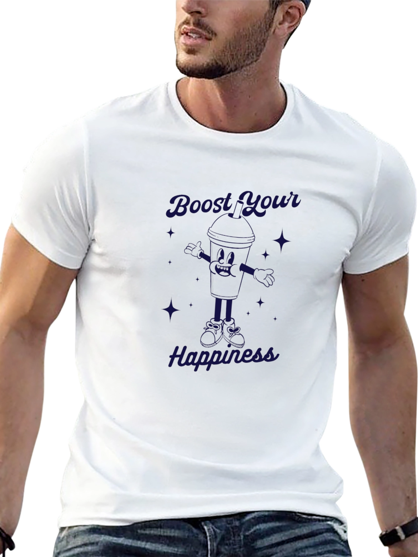 Boost Your Happiness Graphic T-Shirt