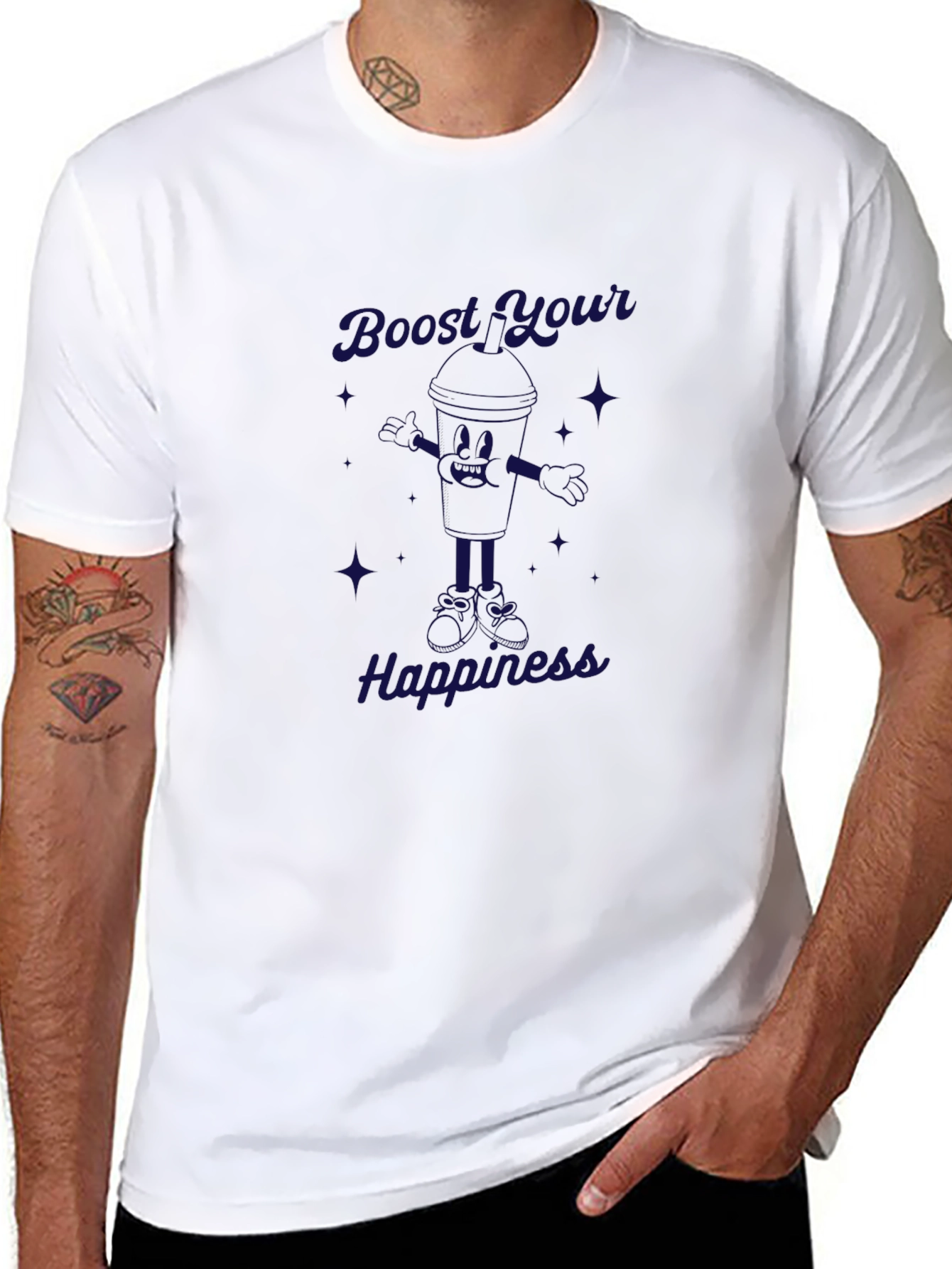 Boost Your Happiness Graphic T-Shirt