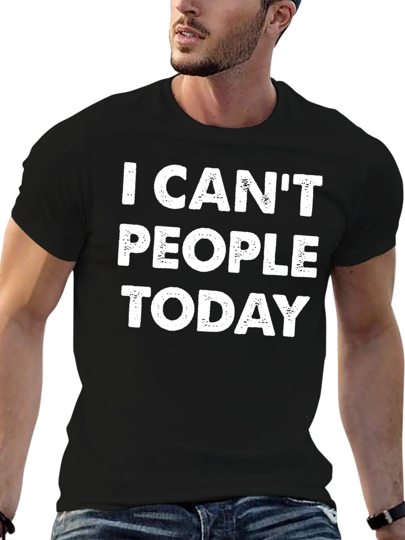 Funny I Cant People Today Graphic T-Shirt