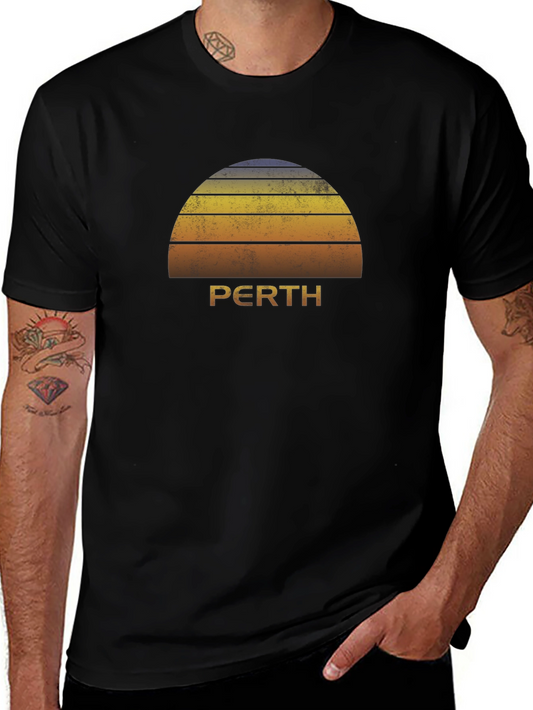 Retro Perth Sunset T-Shirt - Vintage Design