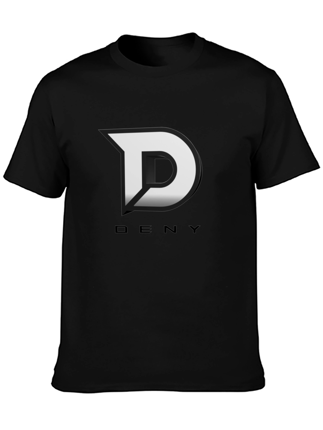 Deny Logo Graphic T-Shirt - Black
