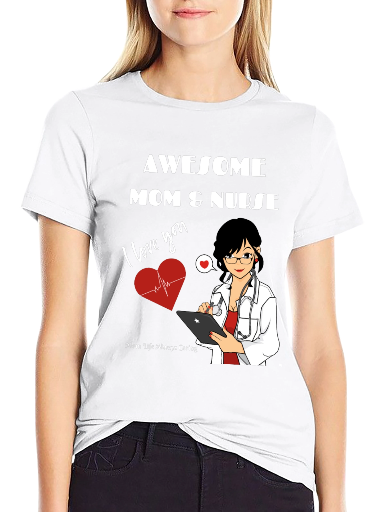 Awesome Mom & Nurse T-Shirt