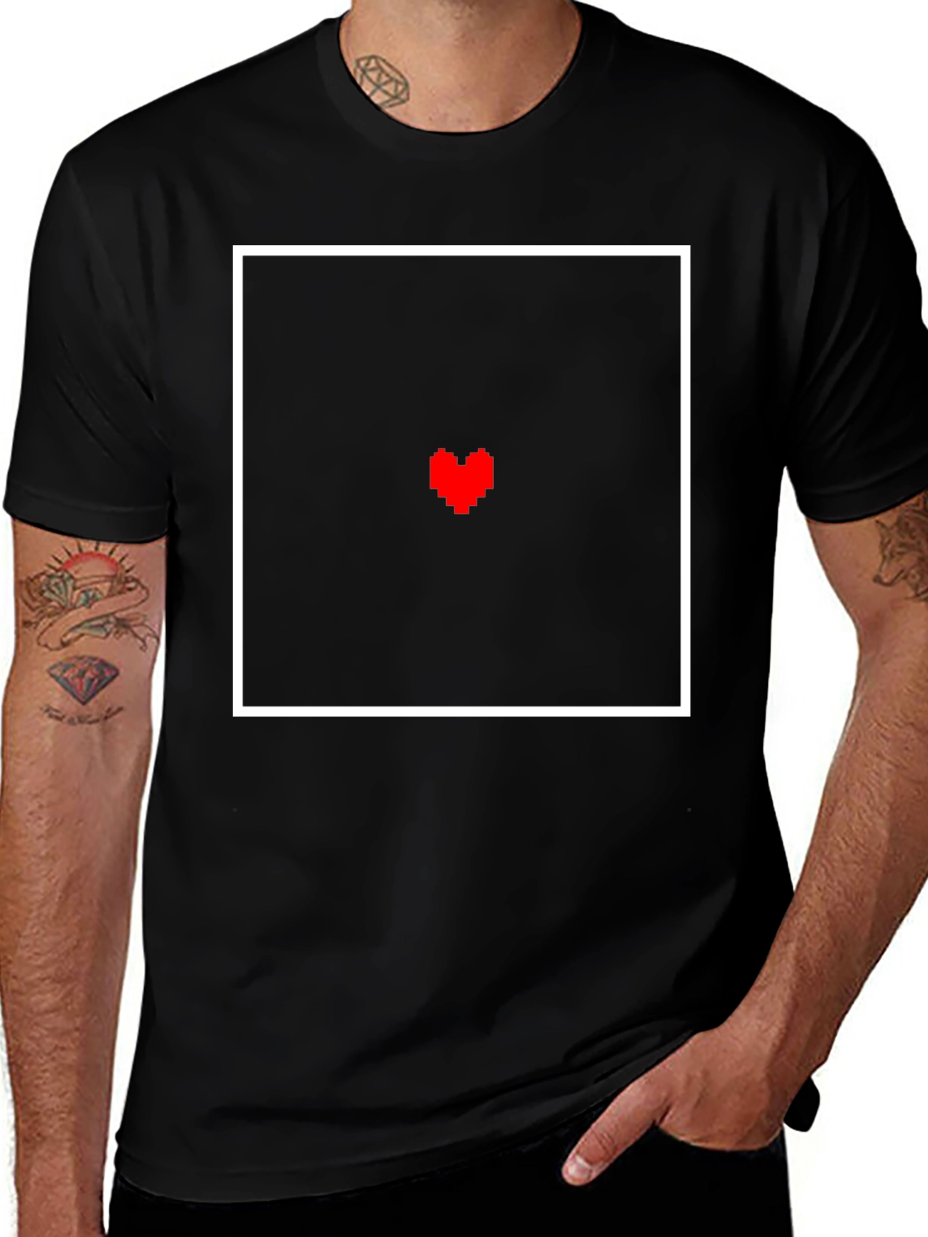 Pixel Heart T-Shirt - Undertale Style