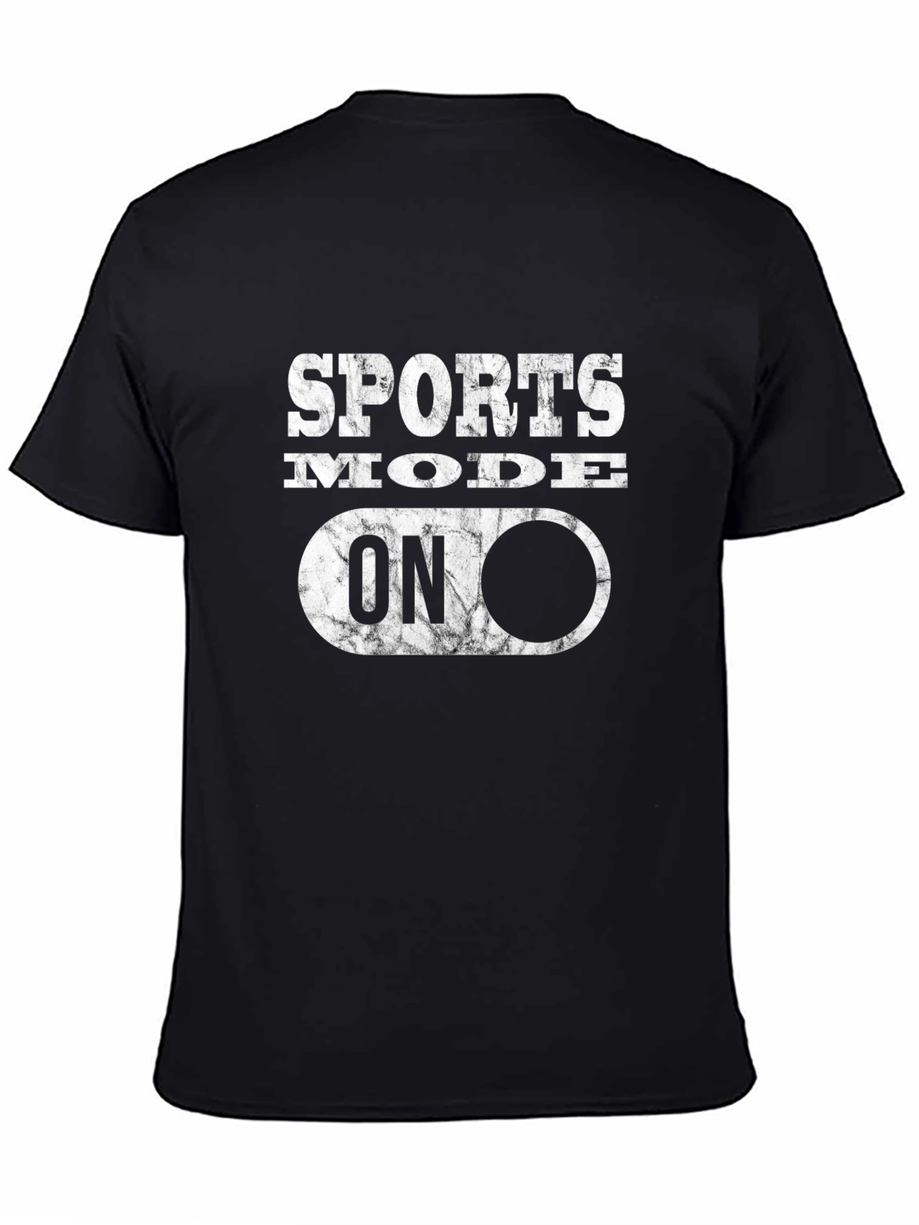 Sports Mode ON Black T-Shirt