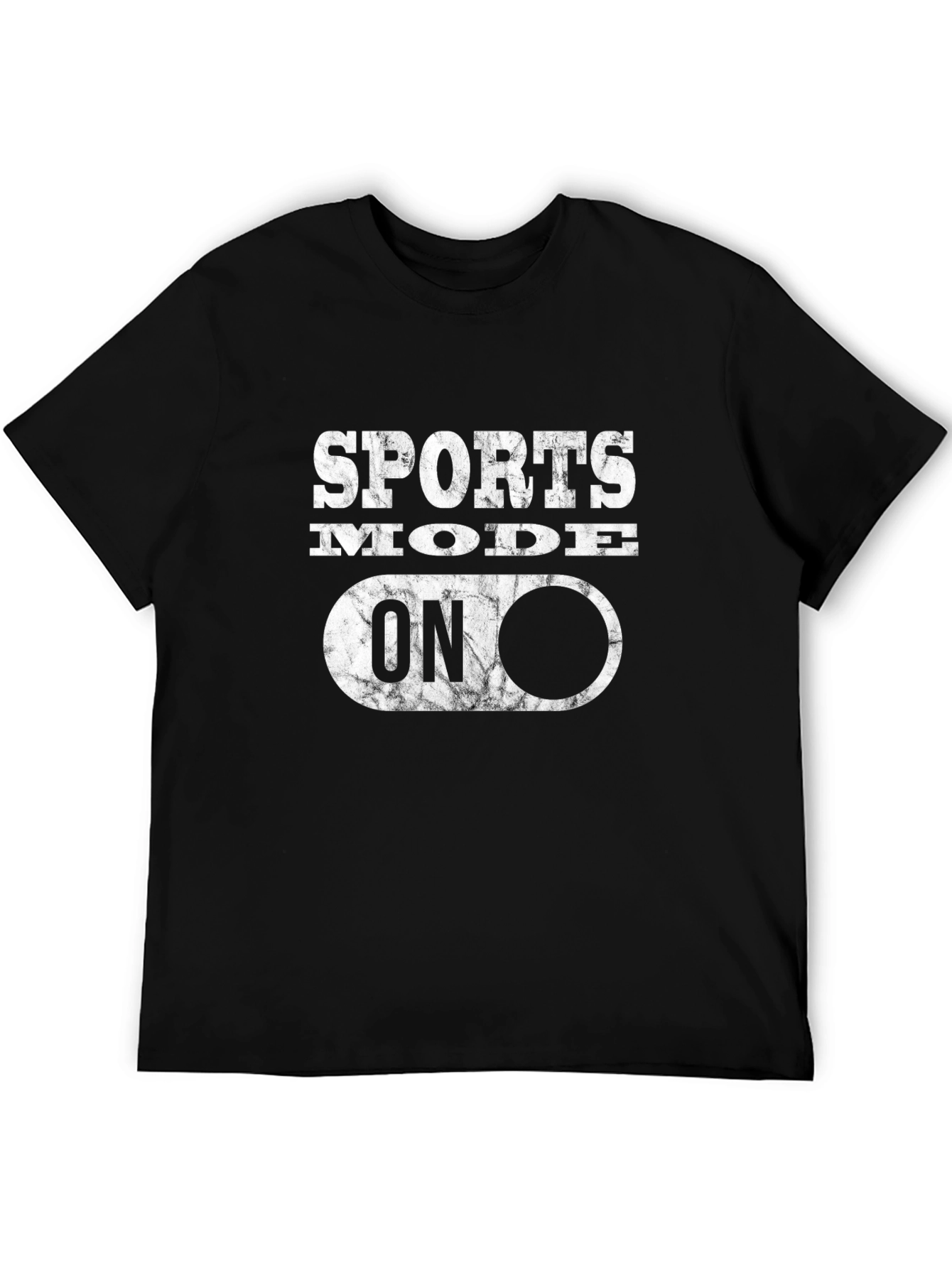 Sports Mode ON Black T-Shirt