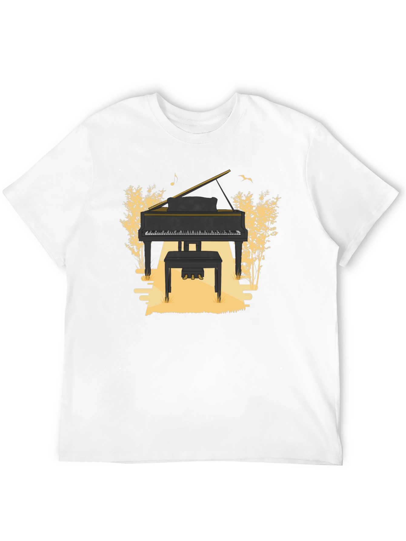 Grand Piano Graphic Tee - Musical Style