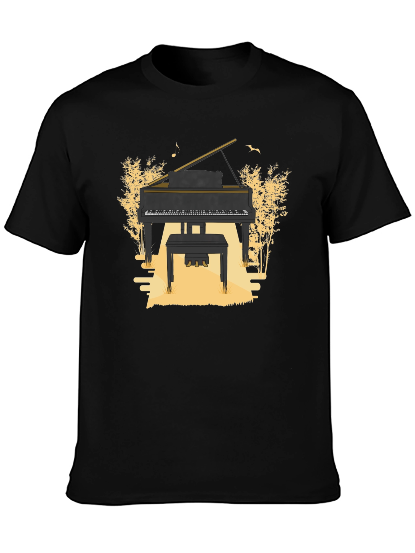 Grand Piano Graphic Tee - Musical Style