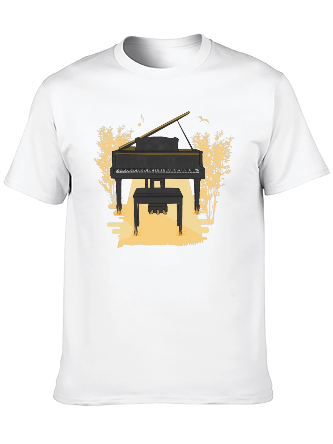 Grand Piano Graphic Tee - Musical Style