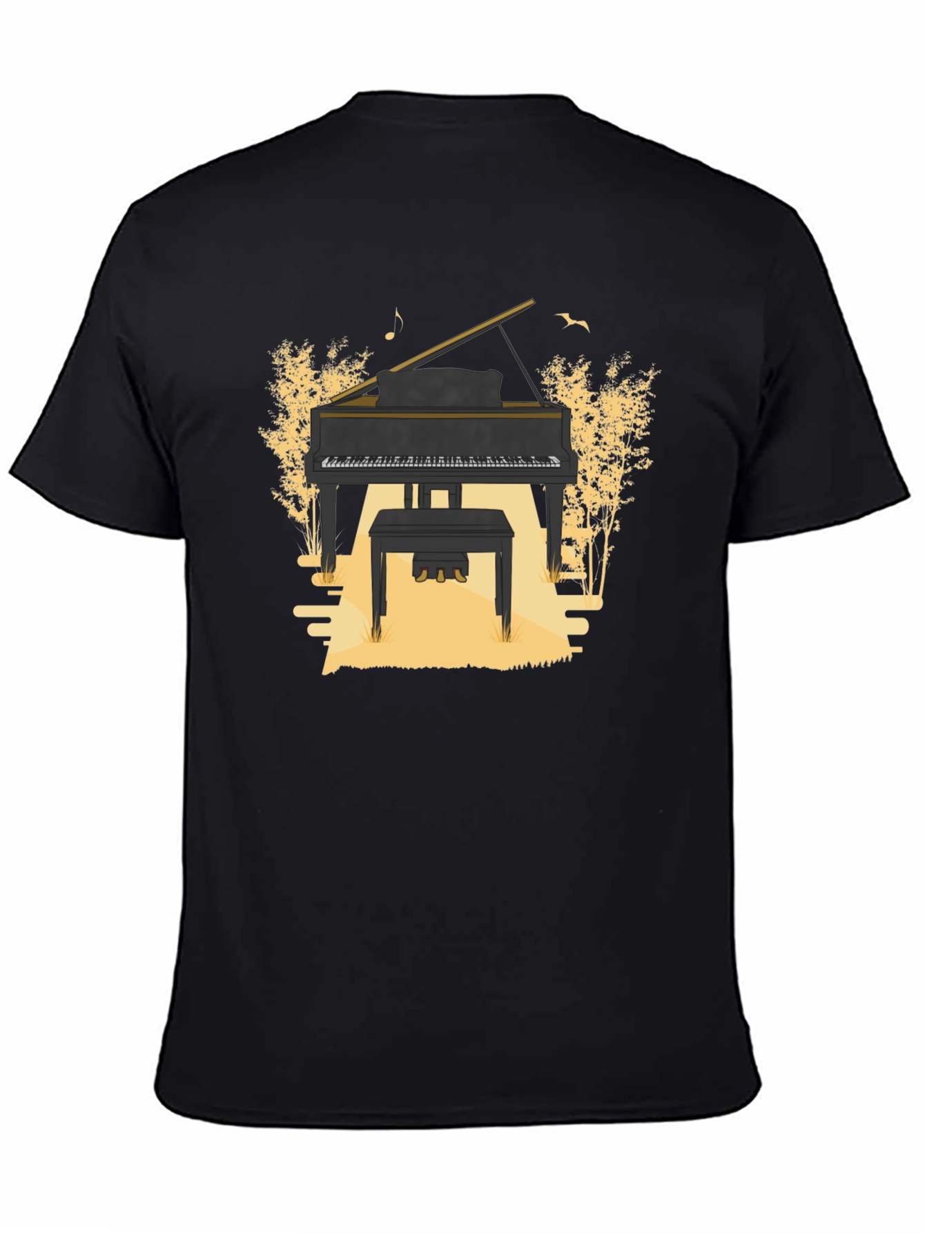 Grand Piano Graphic Tee - Musical Style
