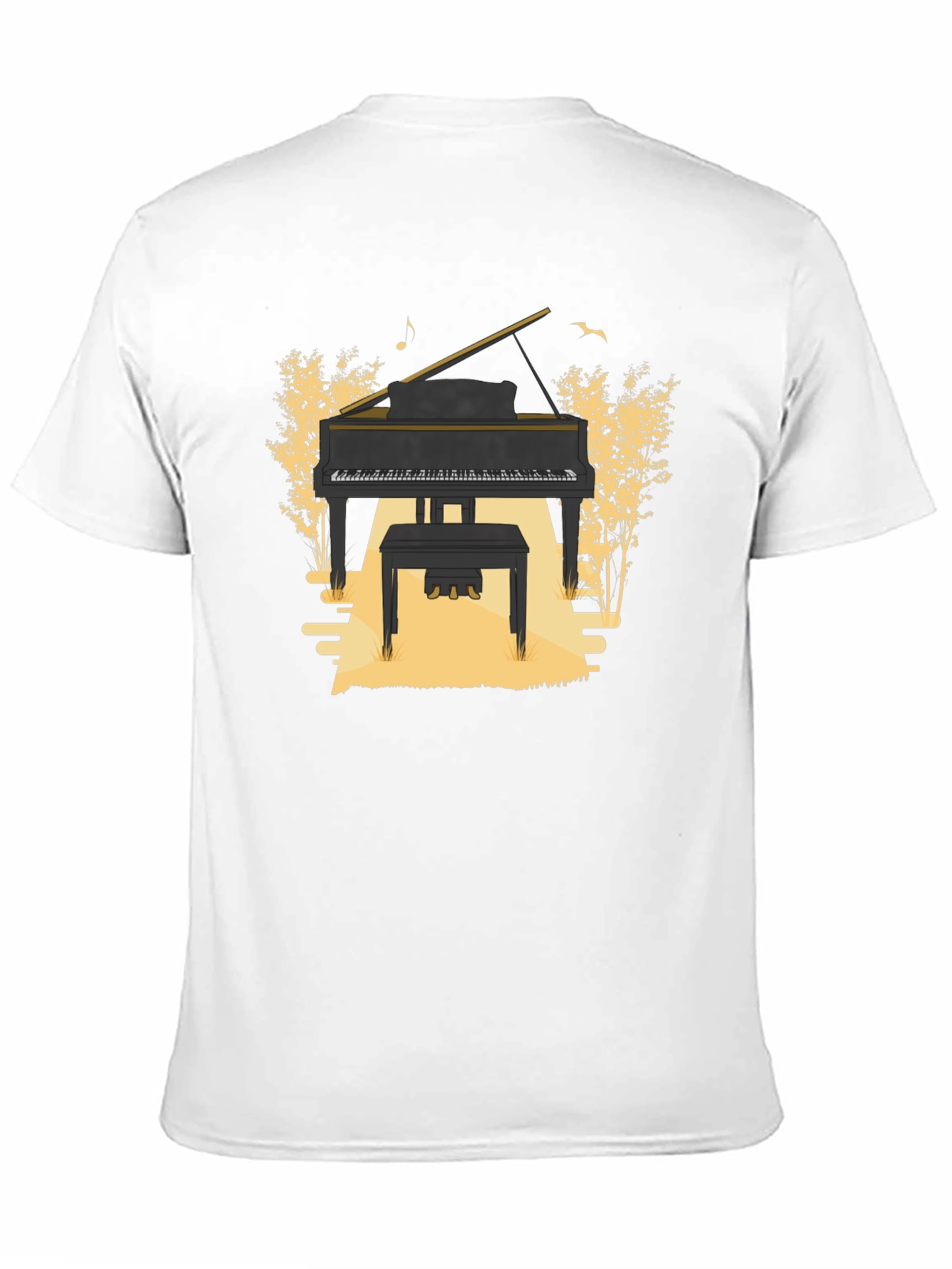 Grand Piano Graphic Tee - Musical Style