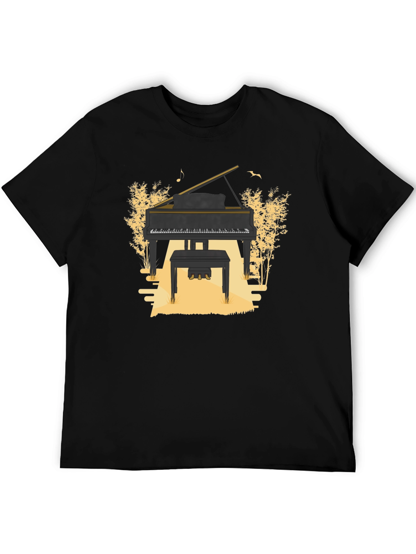 Grand Piano Graphic Tee - Musical Style