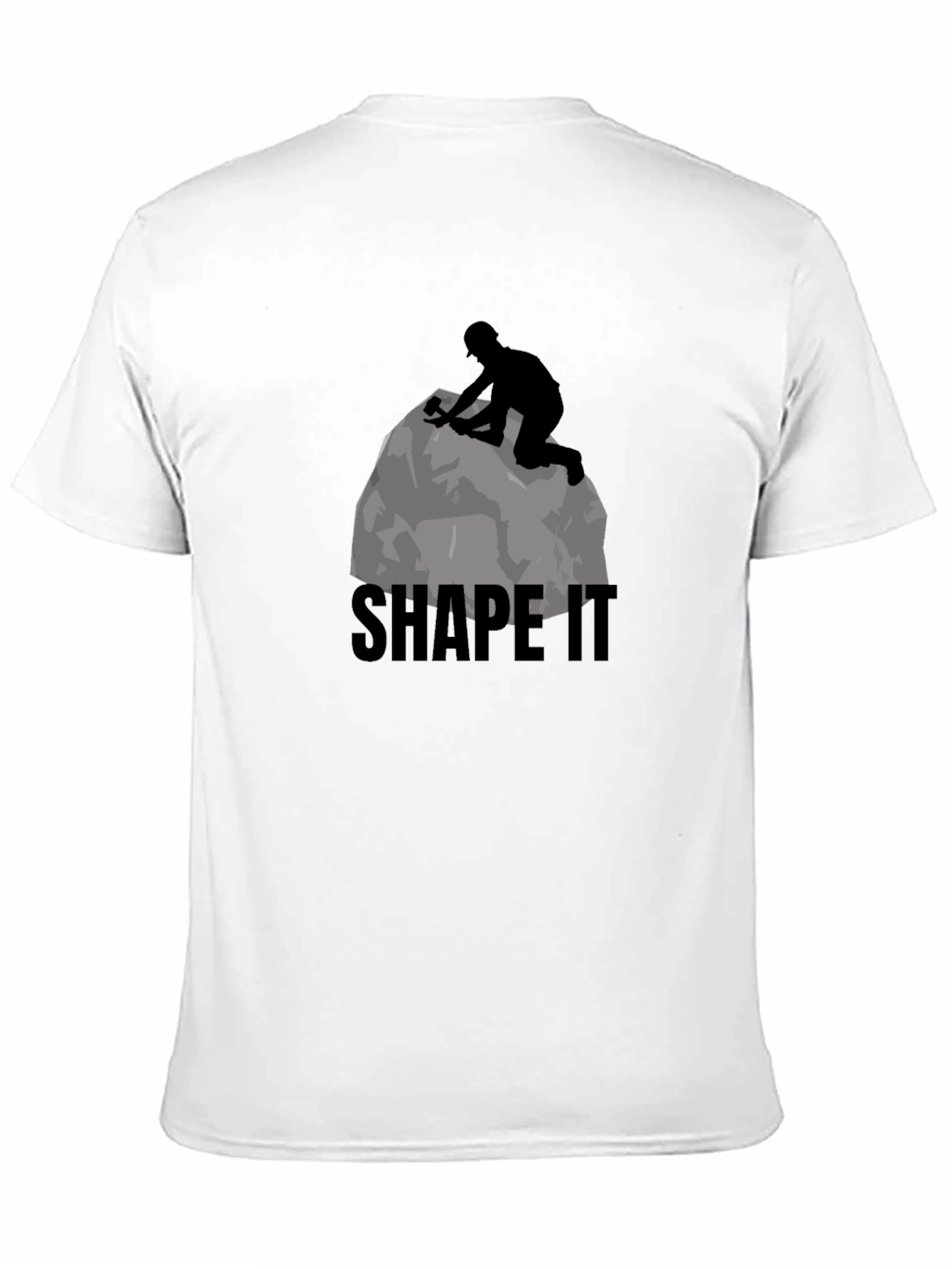 Shape It Mens Black Graphic T-Shirt